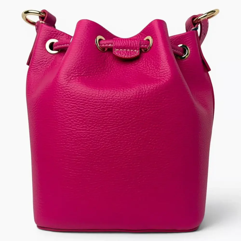 Dooney & Bourke Lucca Small Drawstring Bag Fuchsia